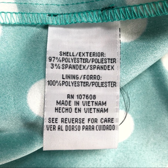 VINTAGE R&K Polka Dot Sheath Dress Size 10 - Picture 12 of 12